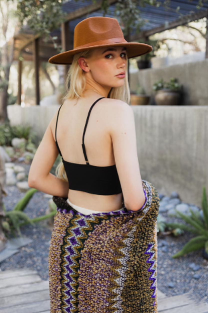 Velvet Longline Bralette